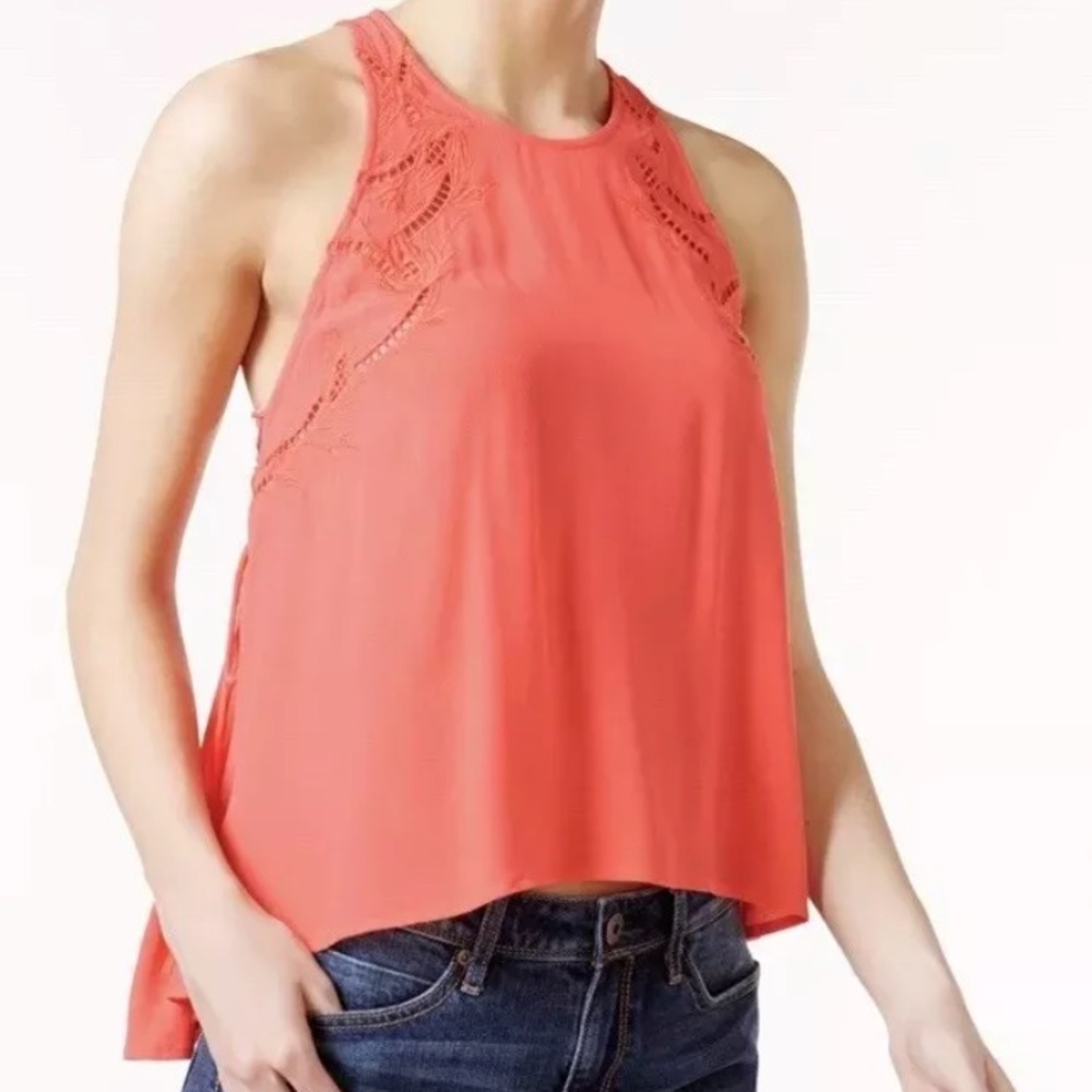 ASTR Alaina embroidered top.